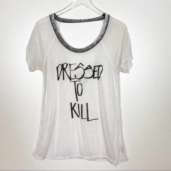 Chaser Tops - Chaser Dressed to Kill Burnout Graphic Tee